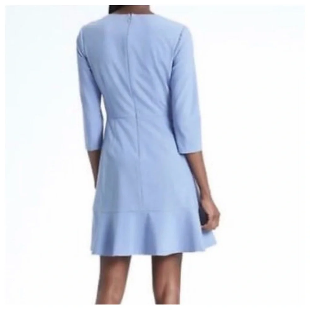 Banana Republic Blue Dress w/Bell Curve Sweep - Picture 2 of 8